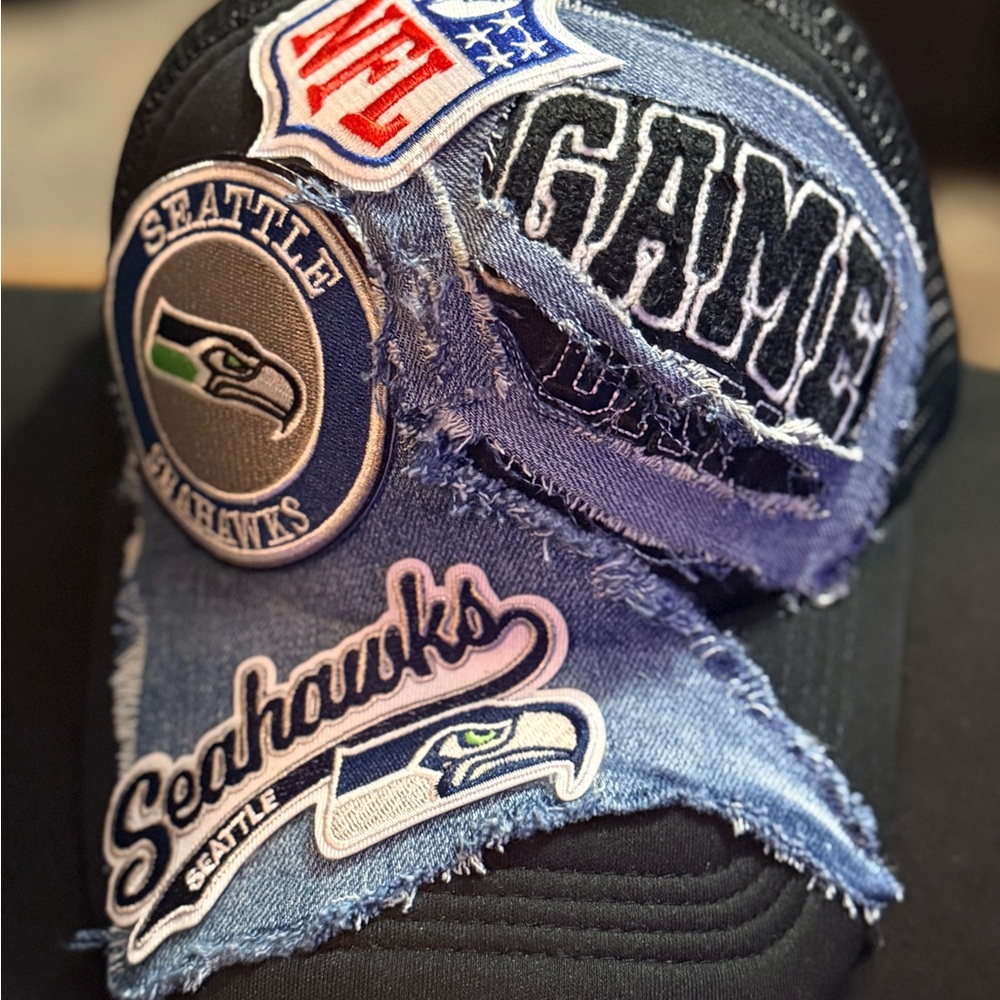 Seattle Seahawks Patchwork Cap - image 1